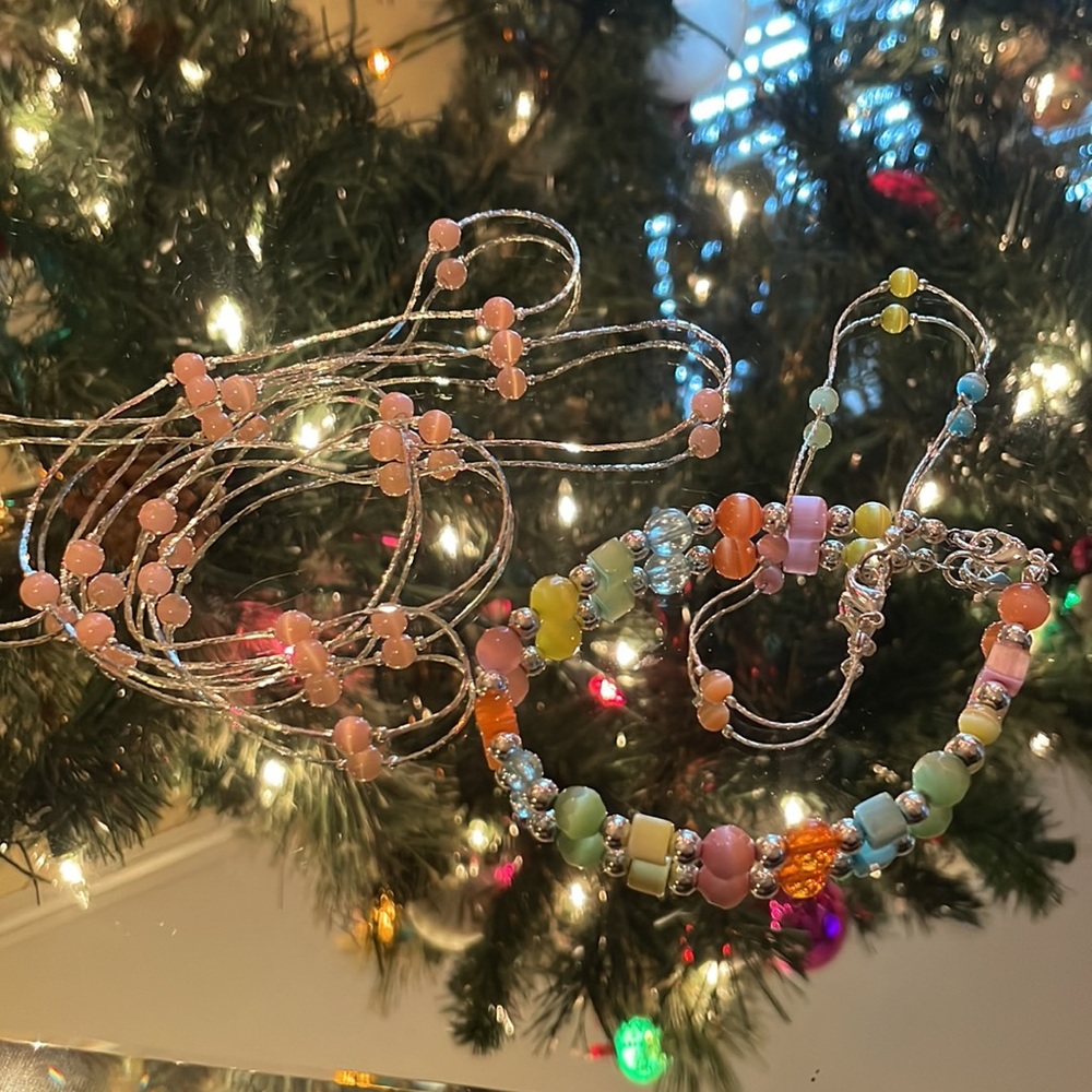 Necklace and two bracelets